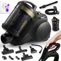 Dulkių siurblys be maišelio Yoer, 900 W, HEPA filtras, aromato funkcija, 7 antgaliai, nuotolinio valdymo pultas