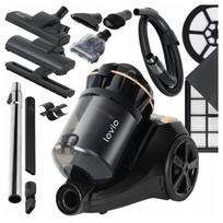 Dulkių siurblys be maišelio LOVIO, su turbo šepečiu, HEPA filtru, 15 priedų