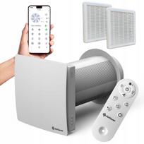 Oro rekuperatorius AIR SAVER VT 125 mm su WiFi, papildomi filtrai