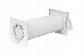 Vidaus sieninis rekuperatorius E-EXTRA EER100WP, baltas, 20/24 m³/h
