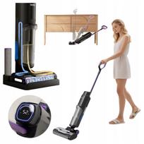 Belaidis dulkių siurblys-šluostė BIONIC REDKEY W15, 3 viename, su savaiminiu išsivalymu