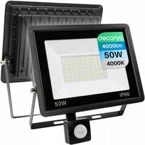 Lauko LED prožektorius su judesio jutikliu, 50W, IP66
