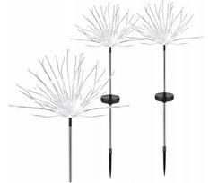 Saulės sodo šviestuvai DANDELION, 480 LED, su nuotoliniu valdymu, IP65, 4 vnt.