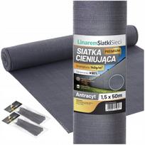 Tinklinė tvoros uždanga, 1,5x50 m, 90% dengiamumas, apsauga nuo UV