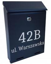 Pašto dėžutė YORK su namo numeriu ir užrašu