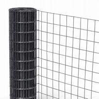 Tvoros tinklas 100 cm, 20 m, 10x10 mm, antracito, cinkuotas