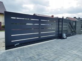 Modernūs aliuminio stumdomi vartai