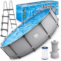 Lauko baseinas GREAT POOL 540x122 cm su kopėtėlėmis, siurbliu ir kilimėliu