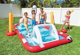 Pripučiamas sporto aikštelės baseinas Intex 57147, tinklinis ir futbolas