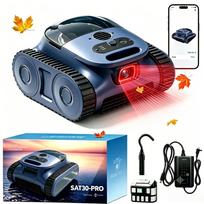 Baseino valymo robotas SAT30-PRO, 180W, APP, AI, iki 200 m², IPX8