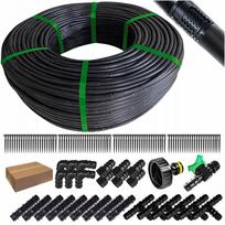 Laistymo žarna sodui DRIP LINE, 100 m + 92 jungiamosios dalys