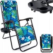 Sulankstoma gultas-kėdė su gėlėmis, GARDEN CHAIR