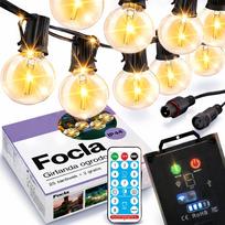 Saulės girlianda sodui, 10 m, 25 LED, nuotolinio valdymo pultas