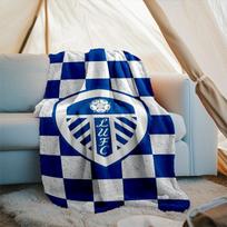 1PC Leeds Crest Design Printed Soft Flannel Blanket Throw for Adult Bedroom Living Room Sofa Camping Travel Fan gifts Christmas Gifts 75x90cm