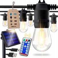 Saulės girlianda, 10 LED, 10 m, balta