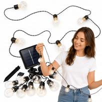 Saulės girlianda su LED lemputėmis, 2,7 m / 3 m