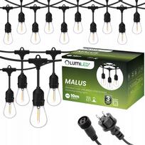 Lauko girlianda, 10 m, 10 E27 lemputės, PREMIUM