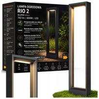 Lauko stovas su LED lempa, 60 cm, 762 lm, 4000K, juodas