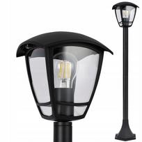 Lauko šviestuvas stovas LED E27, 100 cm, juodas, dekoratyvinis