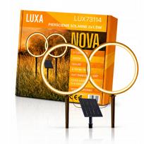 Sodo kamuoliai 30 cm su LED žiedais, saulės energija, IP54, 2 vnt.