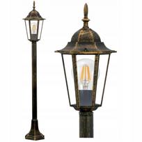 Lauko stacionari sodo lempa, aliuminio, 110 cm, E27, LED, retro stiliaus