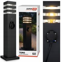 Lauko sodo šviestuvas, 60 cm, E27, LED, su lizdu, 230V