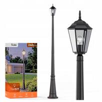 Lauko LED sodo šviestuvas, 240 cm, E27, atsparus IP65, klasikinio stiliaus