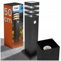 Lauko LED sodo šviestuvas, 50 cm, E27, su judesio jutikliu, IP54