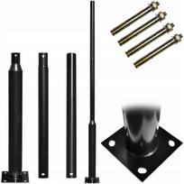 Apšvietimo stulpas saulės gatvės šviestuvams, 3 m, 75 mm