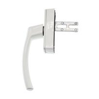 Aliuminio lydinio rankena Aparatūra Durų ir langų priedai Vokiško stiliaus išorinė atidaroma rankena stumdomiems atveriamiems langams (white,Aluminum Alloy) balta