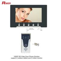 Clearance Sale 2 Wire Affordable Smart Doorbell Featuring 12-15V DC Working Voltage Videoportero Suitable for Gated Communities (as the picture,Wi-Fi&Two-Way Intercom)