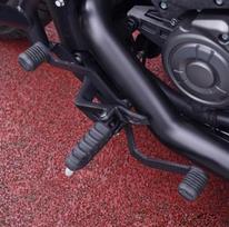 QJmotor Flash 600 Front/Rear Foot Pegs Shifter Lever Carbon Steel Gear Shift Lever KAWASAKI Compatible Easy Installation Precise