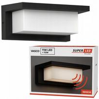 Lauko LED sieninis šviestuvas 11W su judesio jutikliu, 230V