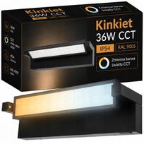 Lauko sieninis LED šviestuvas 36W, reguliuojamos 3 spalvos