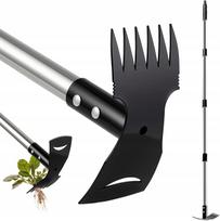 Ravėjimo įrankis 2-in-1, grėblys ir kauptukas, 148 cm rankena