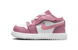 Jordan Air Jordan 1 Low Alt TD Cushioning, Wear Resistant Low top Toddler Shoes Pink White Infant And Toddler CI3436-616 23.5