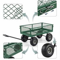 Sodo vežimėlis GARDEN TROLLEY 3in1, 250 kg, 100 l, atlenkiamos sienelės