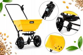 Rankinė sėjamoji LEADER HS6014, 14 l – žolės sėkloms, trąšoms, druskai
