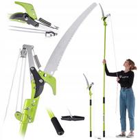 Teleskopinis GARDEN BOOM genėjimo pjūklas ir žirklės šakoms, 287 cm
