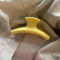 New Yellow Curved Large Grab Clip, Women'S Summer High Sense, Back Of Head Hair, Shark Clip Temperament Hairpin