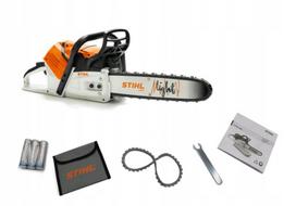 Vaikiškas žaislinis STIHL pjūklas su judančia grandine ir garsais