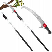 Teleskopinis šakų pjūklas, 43 cm, su kabliu, 6 m