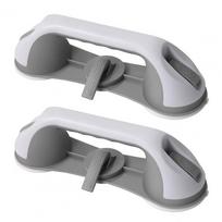 Bathroom Safety Armrest Shower Grab Bar Suction Heavy Duty Suction Cup Grab Bars for Elderly Bathroom Safety Shower Chair (Grey,M) pilka