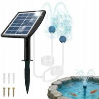 Saulės energijos oro siurblys tvenkiniui ir akvariumui, 2200mAh