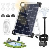 Fontano siurblys su filtru EYE+ tvenkiniui, saulės baterija, 150 l/val., 9 antgaliai