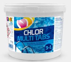 Baseino chloras GAMIX Multitabs 3in1, 200 g tabletės, 3 kg