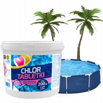 Baseino chloras GAMIX MULTI, daugiafunkcinės tabletės, 200 g, 3 kg
