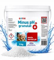 Baseino pH mažinimo granulės PH Minus, 5 kg