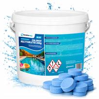 Chloro tabletės baseinui MULTITABLETS 200G, 5 kg, mėlynos, daugiafunkcinės