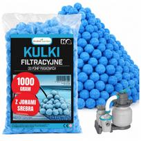 Baseino filtro rutuliukai su sidabro jonais, 1 kg